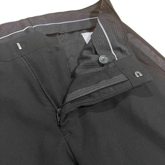 JF J. Ferrar Slim Black Tuxedo Pants w/ Satin Stripe Men’s 28/30 - Picture 5 of 7